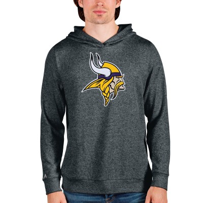 Minnesota Vikings Antigua Team Absolute Pullover Hoodie - Heathered Charcoal