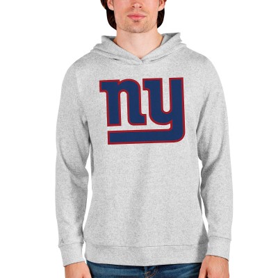 Толстовка с капюшоном New York Giants Antigua Team Absolute - Heathered Gray