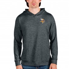 Толстовка с капюшоном Minnesota Vikings Antigua Absolute - Heathered Charcoal