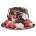 Бейсболка Atlanta Falcons New Era Camo 2022 NFL Training Camp Official Bucket