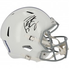 Autographed Indianapolis Colts Peyton Manning Fanatics Authentic Riddell 2021 Season Throwback Logo Speed Replica Helmet
