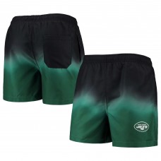 New York Jets FOCO Dip-Dye Swim Shorts - Black/Green