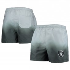Las Vegas Raiders FOCO Dip-Dye Swim Shorts - Black/