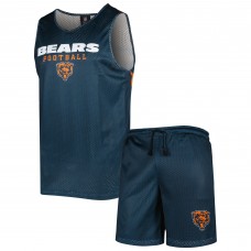 Майка и шорты Chicago Bears FOCO Colorblock Mesh - Navy