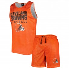 Майка и шорты Cleveland Browns FOCO Colorblock Mesh - Orange
