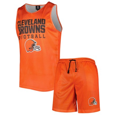 Майка и шорты Cleveland Browns FOCO Colorblock Mesh - Orange