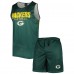 Майка и шорты Green Bay Packers FOCO Colorblock Mesh - Green