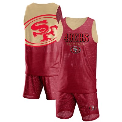 Шорты и майка San Francisco 49ers FOCO Colorblock Mesh - Scarlet