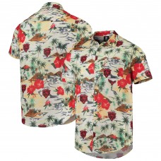 Рубашка с коротким рукавом Chicago Bears FOCO Paradise Floral - Cream