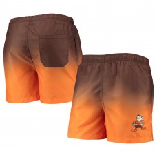 Шорты для плавания Cleveland Browns FOCO Retro Dip-Dye - Brown/Orange