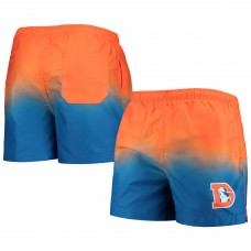 Denver Broncos FOCO Retro Dip-Dye Swim Shorts - Royal
