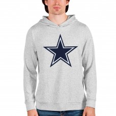 Толстовка с капюшоном Dallas Cowboys Antigua Absolute Logo - Heathered Gray
