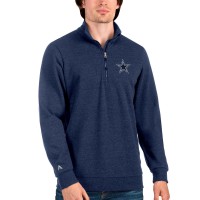 Кофта Dallas Cowboys Antigua Action Quarter-Zip - Heathered Navy