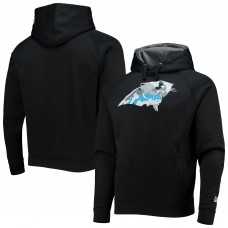 Carolina Panthers New Era Training Collection Raglan Pullover Hoodie - Black