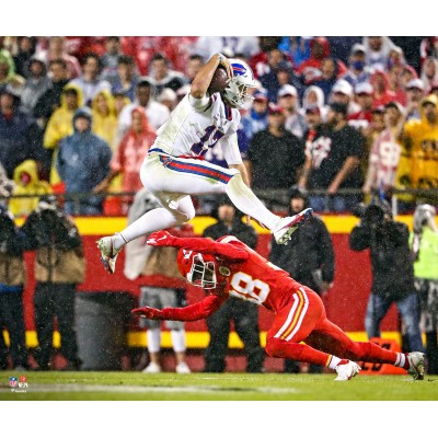 Unsigned Buffalo Bills Josh Allen Fanatics Authentic Hurdle in Win vs. Chiefs Photograph