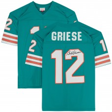 Игровая джерси Autographed Miami Dolphins Bob Griese Fanatics Authentic Mitchell & Ness Aqua Replica