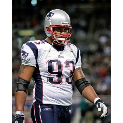 Unsigned New England Patriots Richard Seymour Fanatics Authentic Close-Up Photograph
