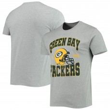 Футболка Green Bay Packers Junk Food Helmet - Heathered Gray