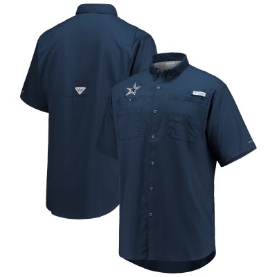 Рубашка с коротким рукавом Dallas Cowboys Columbia Navy Tamiami Omni-Shade