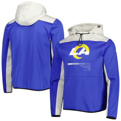 Толстовка Los Angeles Rams New Era Combine Authentic Hard Hitter - Royal
