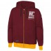 Толстовка на молнии Washington Commanders New Era Combine Authentic Drop Back - Burgundy
