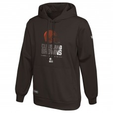 Cleveland Browns New Era Authentic Combine Watson Pullover Hoodie - Brown