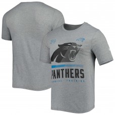 Carolina Panthers New Era Combine Authentic Red Zone T-Shirt - Heathered Gray