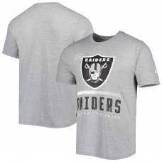 Las Vegas Raiders New Era Combine Authentic Red Zone T-Shirt - Heathered Gray