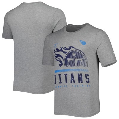 Футболка Tennessee Titans New Era Combine Authentic Red Zone - Heathered Gray