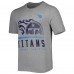 Футболка Tennessee Titans New Era Combine Authentic Red Zone - Heathered Gray