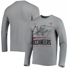 Футболка с длинным рукавом Tampa Bay Buccaneers New Era Combine Authentic Red Zone - Heathered Gray