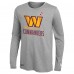 Футболка с длинным рукавом Washington Commanders New Era Combine Authentic Red Zone - Heathered Gray