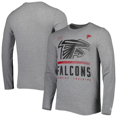 Футболка с длинным рукавом Atlanta Falcons New Era Combine Authentic Red Zone - Heathered Gray