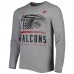 Футболка с длинным рукавом Atlanta Falcons New Era Combine Authentic Red Zone - Heathered Gray