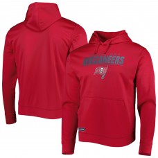 Tampa Bay Buccaneers New Era Combine Authentic Stated Logo Pullover Hoodie - Red