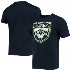 Seattle Seahawks THE GREAT PNW Hawk T-Shirt - College Navy