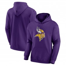 Mens Purple Minnesota Vikings Team Primary Logo Pullover Hoodie