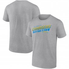 Футболка Mens Heathered Gray Los Angeles Chargers To The Wire