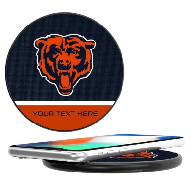Именная беспроводная зарядка Apple и Samsung Chicago Bears 10-Watt - оригинальные аксессуары NFL Чикаго Бирз