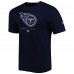 Футболка Tennessee Titans New Era Combine Authentic Ball Logo - Navy