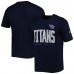 Футболка Tennessee Titans New Era Combine Authentic Training Huddle Up - Navy
