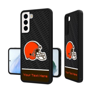 Именной чехол на телефон Samsung Cleveland Browns EndZone Plus Design Galaxy - оригинальные аксессуары NFL Кливлэнд Браунс