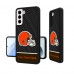 Именной чехол на телефон Samsung Cleveland Browns EndZone Plus Design Galaxy - оригинальные аксессуары NFL Кливлэнд Браунс