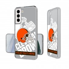 Именной чехол на телефон Samsung Cleveland Browns Tilt Design Galaxy