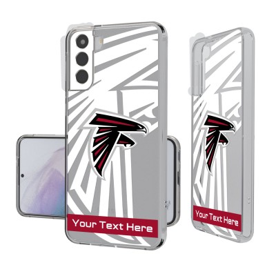Atlanta Falcons Personalized Tilt Design Galaxy Clear Case