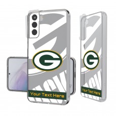 Именной чехол на телефон Samsung Green Bay Packers Tilt Design Galaxy