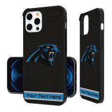 Именной чехол на iPhone Carolina Panthers Stripe Design