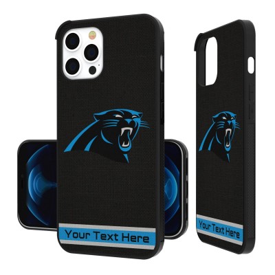 Именной чехол на iPhone Carolina Panthers Stripe Design - оригинальные аксессуары NFL Каролина Пантэрз