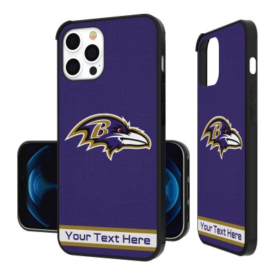 Именной чехол на iPhone Baltimore Ravens Stripe Design - оригинальные аксессуары NFL Балтимор Равенс