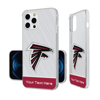 Atlanta Falcons Personalized Endzone Plus Design iPhone Clear Case